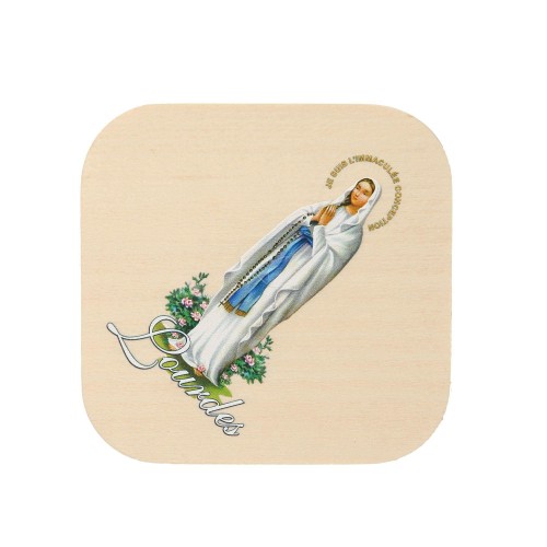 Pudełeczko magnetyczne na różaniec - Matka Boża z Lourdes - bez różańca