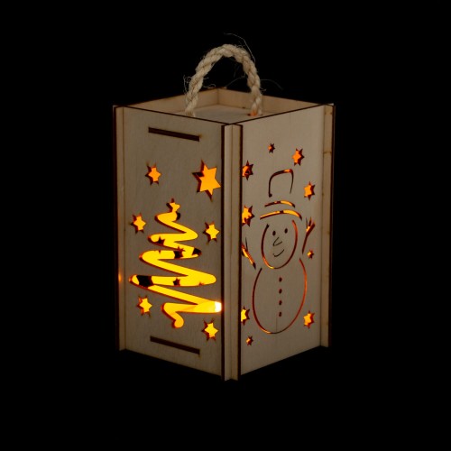 Lampion adwentowy EKO - świąteczny