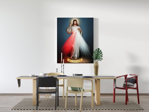 Obraz wykonany na płótnie - Jezu Ufam Tobie -