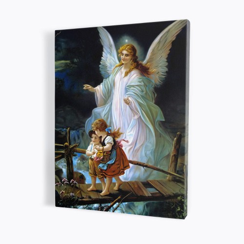 Obraz wykonany na płótnie - Dzieci na kładce