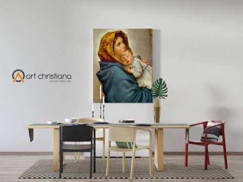 Obraz wykonany na płótnie - M.B z dzieciątkiem