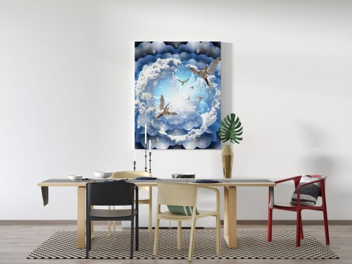 Obraz wykonany na płótnie - Anioły - 30 x 40 cm