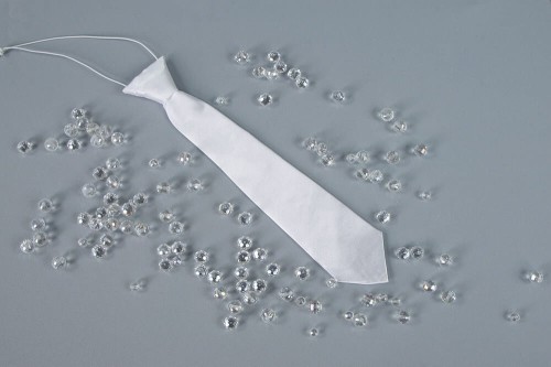 Krawat chłopięcy (biały)