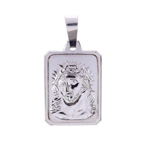 Medalik srebrny - JEZUS z cierniem , próba 925