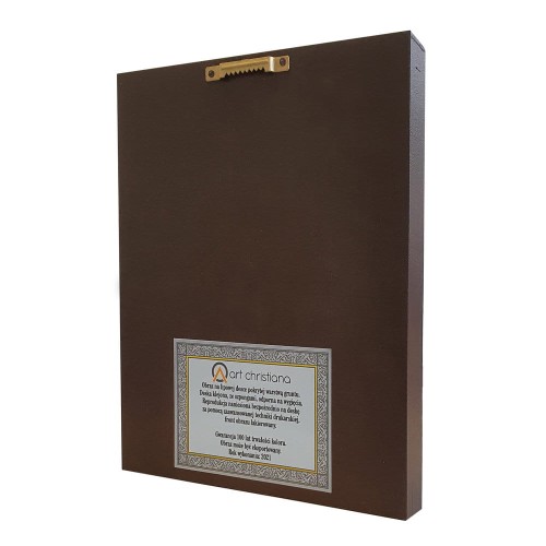 Obraz na desce lipowej - Anioł Stróż z dziećmi