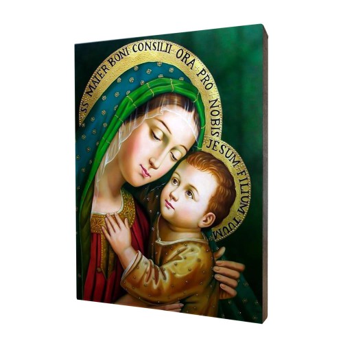 Obraz na desce lipowej - Matka Boża Dobrej