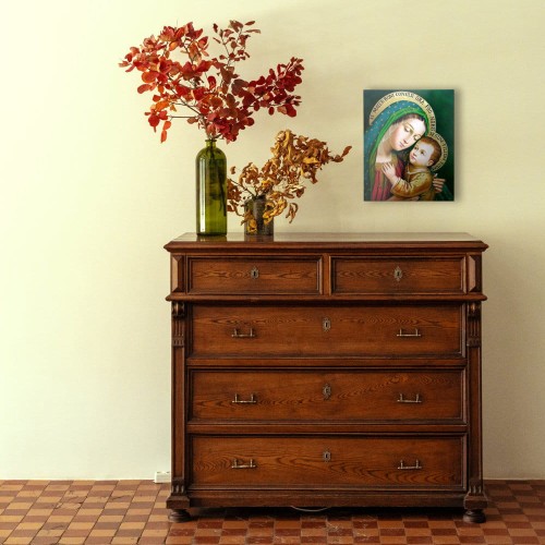 Obraz na desce lipowej - Matka Boża Dobrej