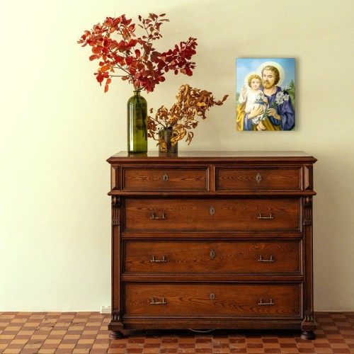 Obraz na desce lipowej - święty Józef