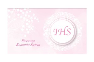 Naklejki na ciasto komunijne 5x8cm -  20 szt 