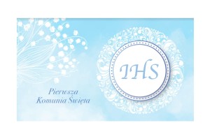 Naklejki na ciasto komunijne 5x8cm -  20 szt 