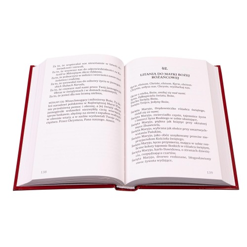 Przejrzysty podział na cztery części pozwala łatwo znaleźć modlitwę odpowiednią do czasu liturgicznego, święta, patrona lub osobistej intencji.