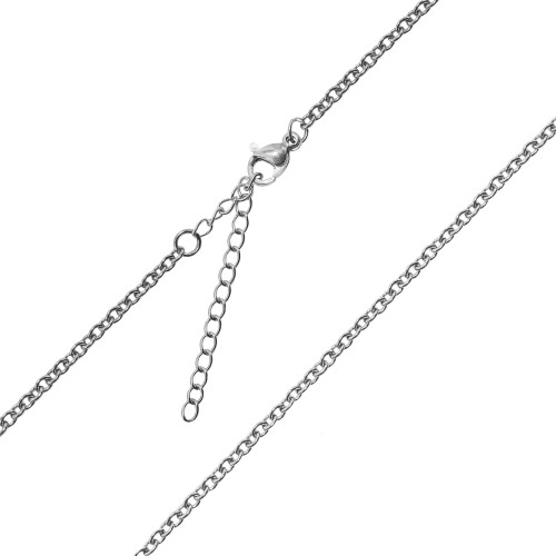 Naszyjnik - medalion - św. Benedykt - Stainless Steel