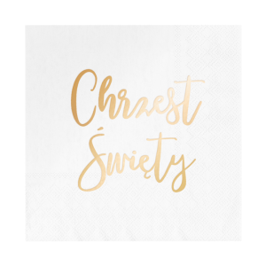 Serwetki białe CHRZEST ŚWIĘTY - 10 sztuk