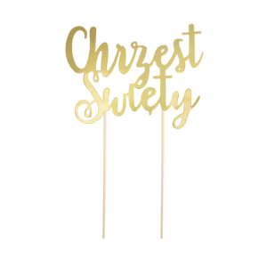 Topper okazjonalny CHRZEST ŚWIĘTY  - Dekoracja