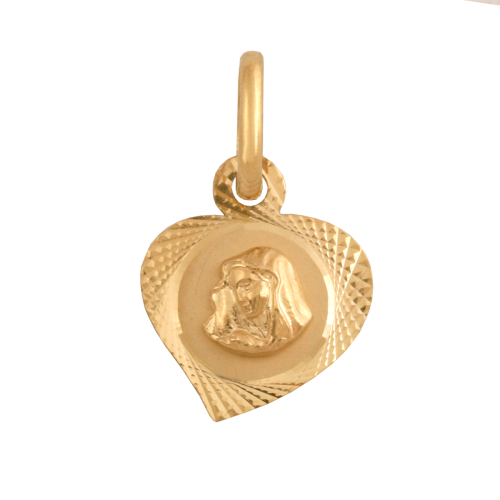 Matka Boska Bolesna ZŁOTY ZESTAW medalik łańcuszek pr. 585 DEDYKACJA - Pamiątka Prezent