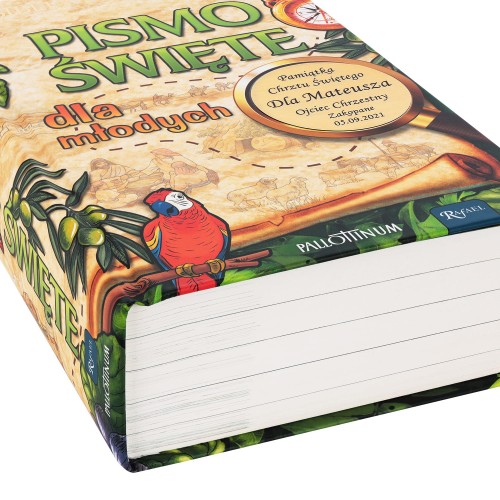 Pismo Święte dla młodych z grawerem