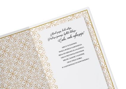 Karnet kartka z życzeniami ANIELI GRAJĄ