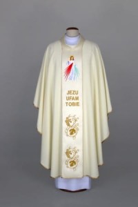 Ornat z wizerunkiem Pana Jezusa Miłosiernego