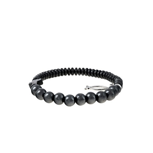 Bransoletka - dziesiątek różańca - hematyt