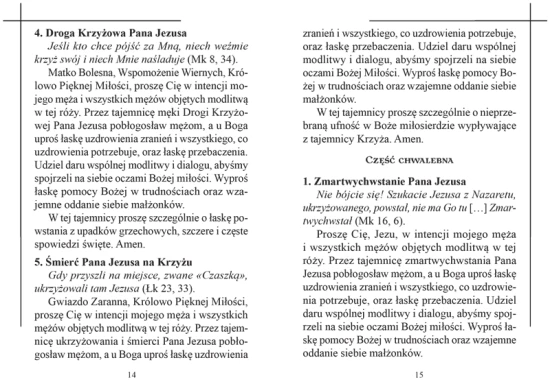 Módlmy się. Różaniec żon za mężów