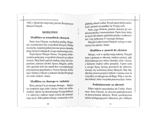 Módlmy się do Matki Bożej Uzdrowienie Chorych