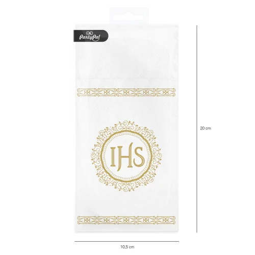 Serwetki na sztućce Komunia Święta IHS - 16 szt