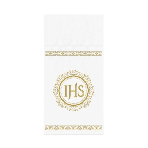 Serwetki na sztućce Komunia Święta IHS - 16 szt