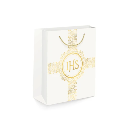 Torebka na prezenty Komunia Święta A4 (22 X 31 cm) - IHS
