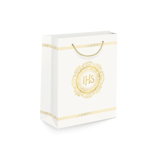 Torebka na prezenty Komunia Święta A4 (22 X 31 cm) - IHS