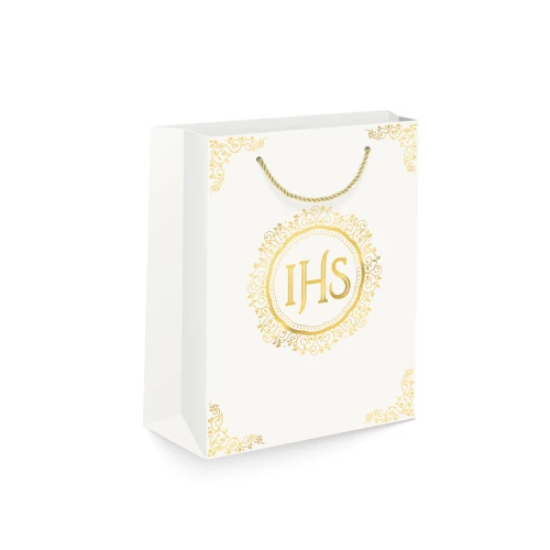 Torebka na prezenty Komunia Święta A5 (15 x 20 cm) - IHS