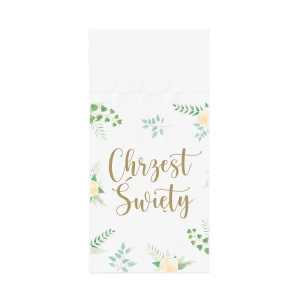 Serwetki na sztućce Chrzest Święty - 16 szt - kolekcja EUKALIPTUS