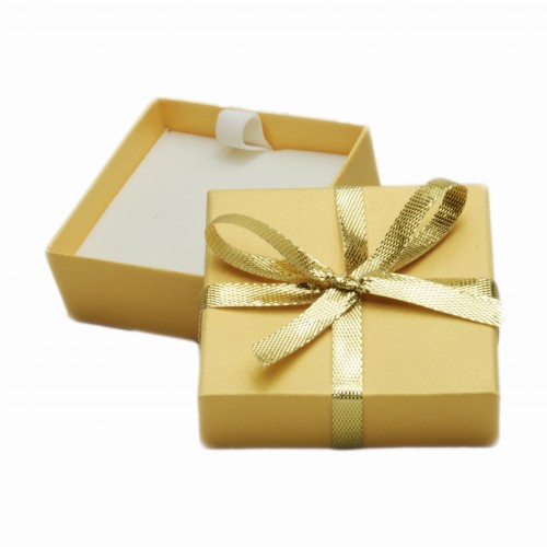 Etui Tekturowe z Kokardką - ZŁOTE