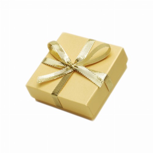 Etui Tekturowe z Kokardką - ZŁOTE