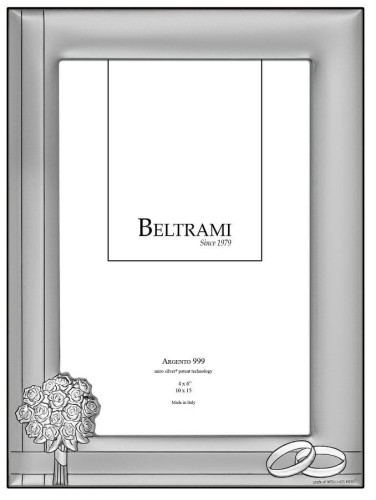 Srebrna ramka - Pamiątka Ślubu 10x15