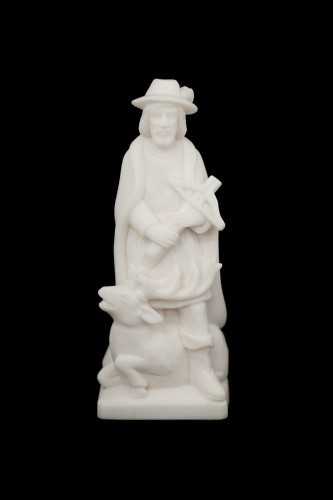 Figurka - Św. Hubert - Alabaster