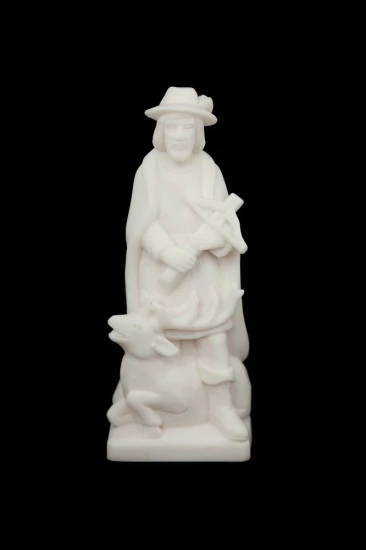 Figurka - Św. Hubert - Alabaster