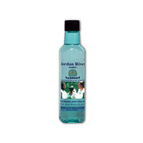 Święcona woda z rzeki Jordan, Betlejem w niebieskiej butelce - 120 ml