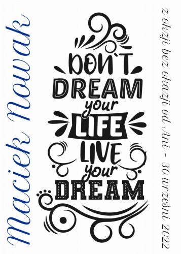 Drewniana skarbonka NA MARZENIA - Pamiątka & Upominek