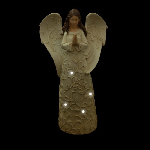 Anioł - świecący - Bianco - 16cm