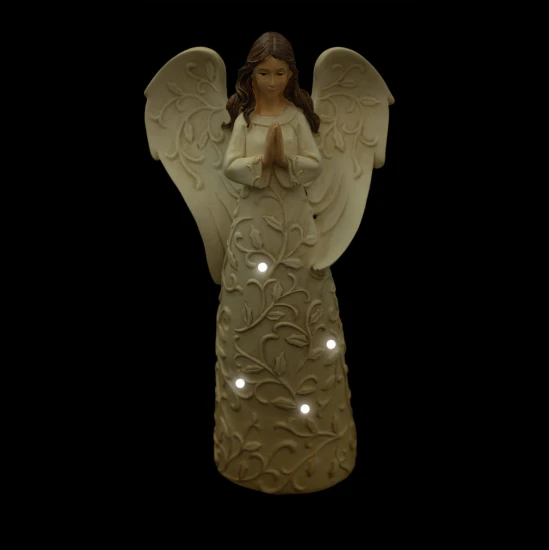 Anioł - świecący - Bianco - 16cm