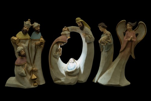 Szopka bożonarodzeniowa - świecąca