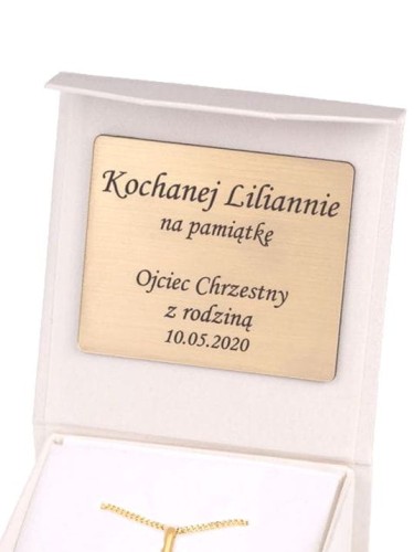 Złoty zestaw pr. 585 Matka Boska SERCE MARYI medalik z koroną