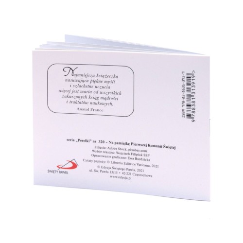 Na pamiątkę I Komunii Świętej. Perełka