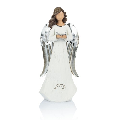 Elegancka figurka Anioła z motylkiem JOY wykonana z wysokiej jakości żywicy.