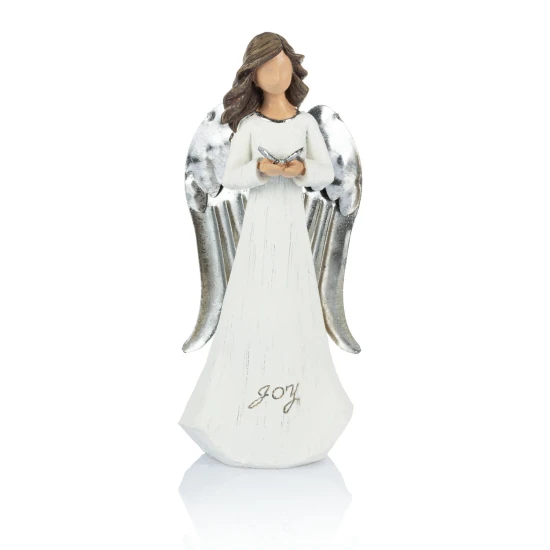 Elegancka figurka Anioła z motylkiem JOY wykonana z wysokiej jakości żywicy.
