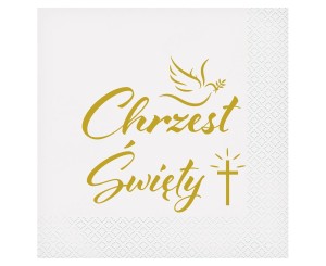 Serwetki na stół CHRZEST ŚWIĘTY - 1 opk./20 sztuk dekoracja 