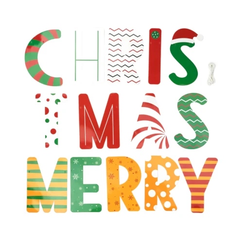 Baner MERRY CHRISTMAS Girlanda ozdobna Boże Narodzenie 300 cm