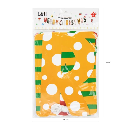 Baner MERRY CHRISTMAS Girlanda ozdobna Boże Narodzenie 300 cm