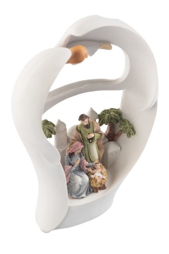 Szopka bożonarodzeniowa - świecąca - 18cm