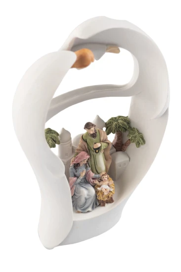 Szopka bożonarodzeniowa - świecąca - 18cm